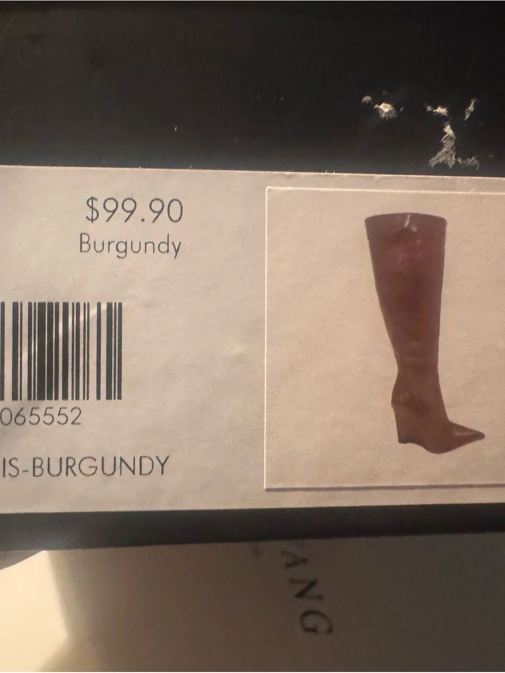 Azalea Wang AMAADIS Burgundy Wedge Knee High Boots – Size 7 – NIB 🤎🔥